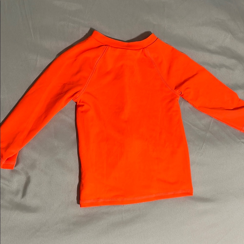 Cat & Jack Bright Orange Kids Swim Rashguard